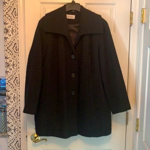 Ladies Calvin Klein Black Winter Coat size 1x